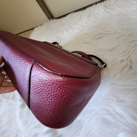 *** SOLD *** KATE SPADE PEBBLE LEATHER DUAL STRAP BAG - Picture 9 of 12